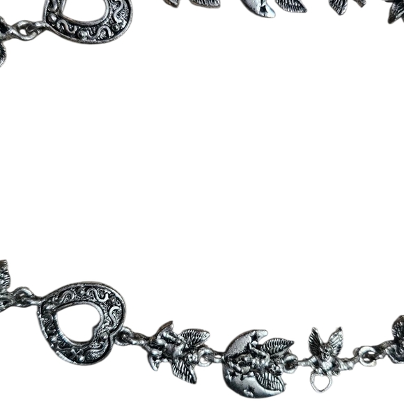 Silver Angel Heart Necklace - Picture 8 of 8